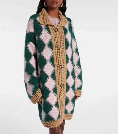 La DoubleJ Crochet wool-blend cardigan | Thumbnail 6