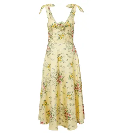 Rodarte Floral silk twill midi dress | Thumbnail 1