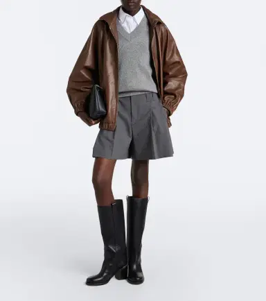 Brunello Cucinelli Monili leather knee-high boots | Thumbnail 5