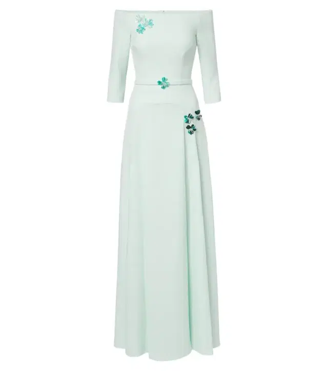Safiyaa Amadora off-shoulder crêpe gown