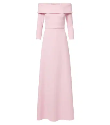 Safiyaa Lunelle off-shoulder crêpe gown | Thumbnail 1 Safiyaa Lunelle off-shoulder crêpe gown | Thumbnail 1