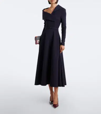 Safiyaa Asymmetric crêpe cocktail dress | Thumbnail 2