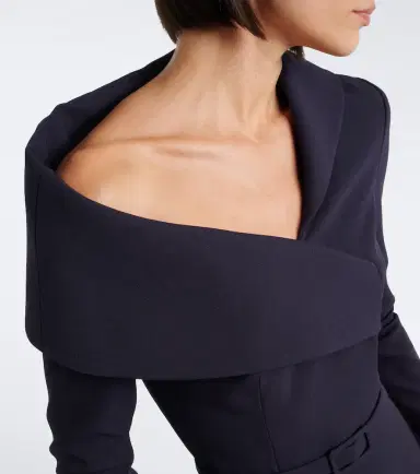 Safiyaa Asymmetric crêpe cocktail dress | Thumbnail 3