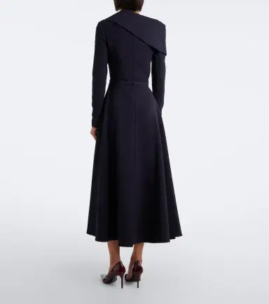 Safiyaa Asymmetric crêpe cocktail dress | Thumbnail 6