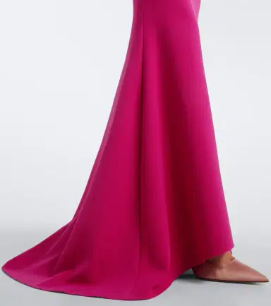 Safiyaa Loura off-shoulder crêpe gown | Thumbnail 3 Safiyaa Loura off-shoulder crêpe gown | Thumbnail 3