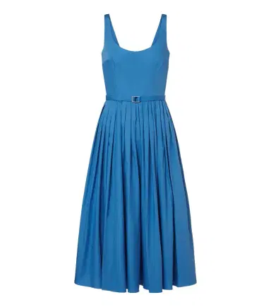 Emilia Wickstead Eglantine belted cotton poplin midi dress | Thumbnail 1