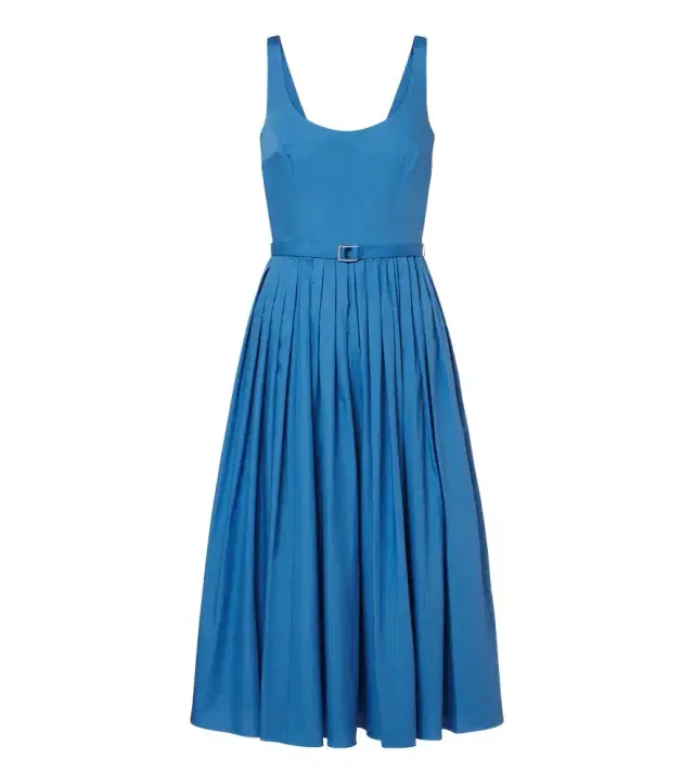 Emilia Wickstead Eglantine belted cotton poplin midi dress