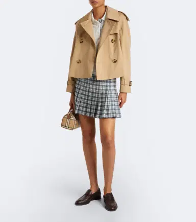 Burberry Check pleated miniskirt | Thumbnail 6
