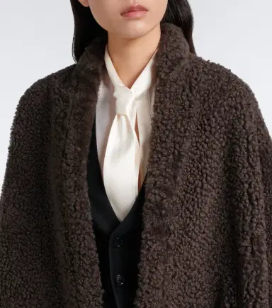 Tom Ford Leather-trimmed reversible cashmere coat | Thumbnail 3