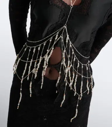 Rabanne Beaded body chain | Thumbnail 3