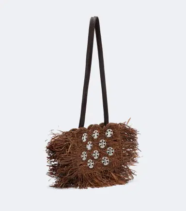 Rabanne Embellished raffia shoulder bag | Thumbnail 3 Rabanne Embellished raffia shoulder bag | Thumbnail 3