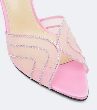 Mach & Mach Rainbow embellished mesh mules | Thumbnail 4