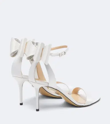 Mach & Mach Le Cadeau embellished satin sandals | Thumbnail 4