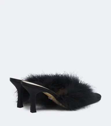 Mach & Mach Carolyn feather-trimmed satin mules | Thumbnail 2 Mach & Mach Carolyn feather-trimmed satin mules | Thumbnail 2