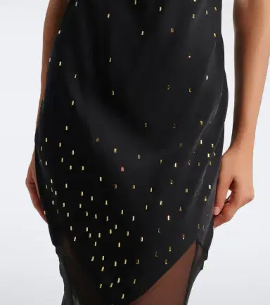 Rabanne Embellished chiffon maxi dress | Thumbnail 2