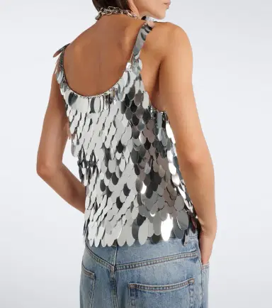 Rabanne Sequin-embellished top | Thumbnail 3