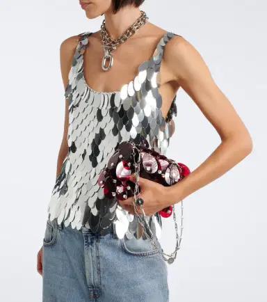 Rabanne Sequin-embellished top | Thumbnail 4