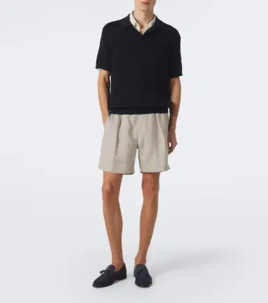Ralph Lauren Purple Label Silk and linen shorts | Thumbnail 2 Ralph Lauren Purple Label Silk and linen shorts | Thumbnail 2