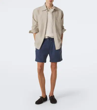 Ralph Lauren Purple Label Silk and linen shorts | Thumbnail 3 Ralph Lauren Purple Label Silk and linen shorts | Thumbnail 3