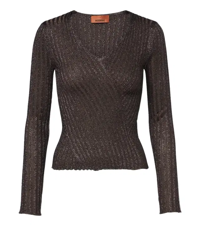 Missoni Striped lamé top
