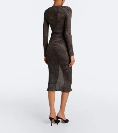 Missoni Striped lamé midi skirt | Thumbnail 2