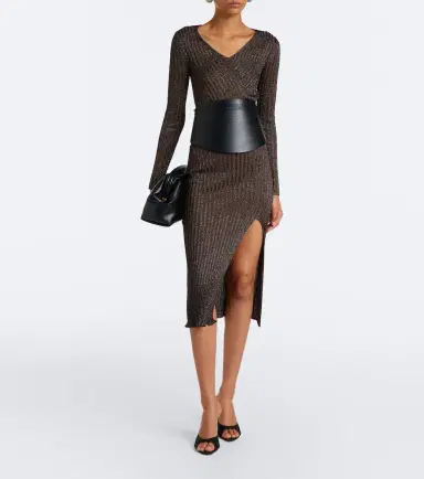 Missoni Striped lamé midi skirt | Thumbnail 3