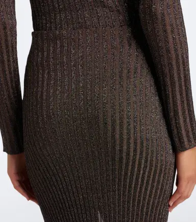 Missoni Striped lamé midi skirt | Thumbnail 4