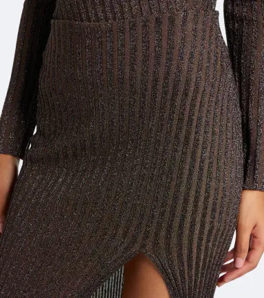 Missoni Striped lamé midi skirt | Thumbnail 5