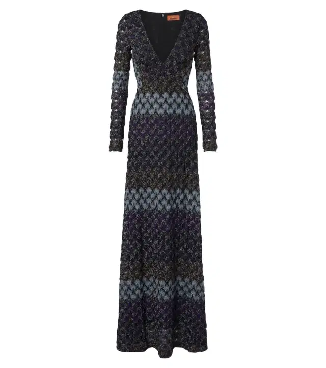 Missoni Knitted lamé gown