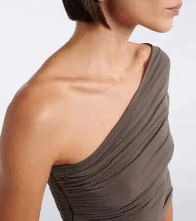 Magda Butrym Floral-appliqué draped off-shoulder top | Thumbnail 5 Magda Butrym Floral-appliqué draped off-shoulder top | Thumbnail 5