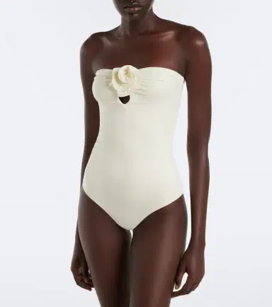 Magda Butrym Floral-appliqué gathered swimsuit | Thumbnail 5 Magda Butrym Floral-appliqué gathered swimsuit | Thumbnail 5