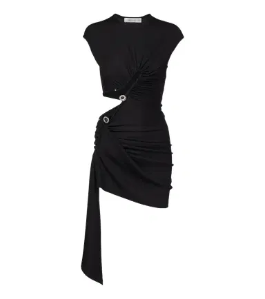 Christopher Esber Droplet Crystal ribbed-knit jersey minidress | Thumbnail 1