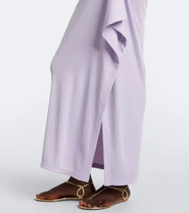 Christopher Esber Spiral Beach Glass ribbed-knit jersey maxi skirt | Thumbnail 3