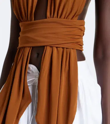 Christopher Esber Scarf halterneck jersey top | Thumbnail 2