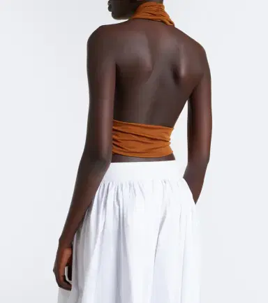 Christopher Esber Scarf halterneck jersey top | Thumbnail 6