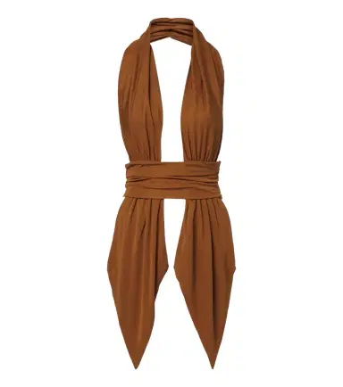 Christopher Esber Scarf halterneck jersey top | Thumbnail 1