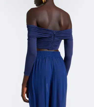 Christopher Esber Marin draped off-shoulder top | Thumbnail 2