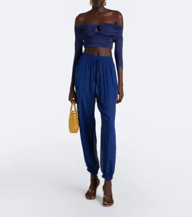 Christopher Esber Marin draped off-shoulder top | Thumbnail 4