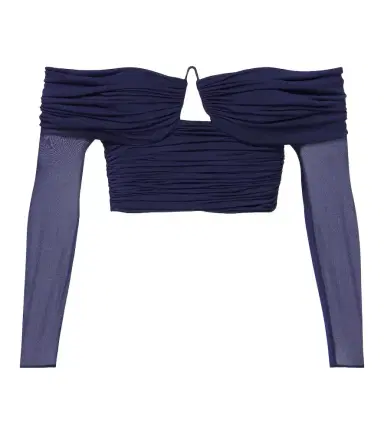 Christopher Esber Marin draped off-shoulder top | Thumbnail 1