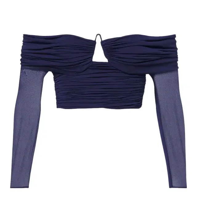 Christopher Esber Marin draped off-shoulder top