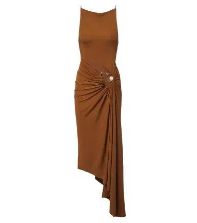 Christopher Esber Veer Spiral Crystal draped midi dress | Thumbnail 1