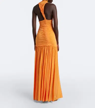 Christopher Esber Orion ruched halterneck gown | Thumbnail 4