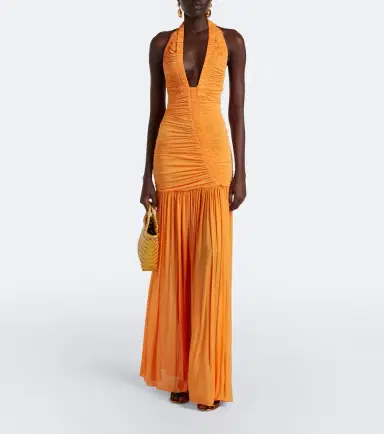 Christopher Esber Orion ruched halterneck gown | Thumbnail 7