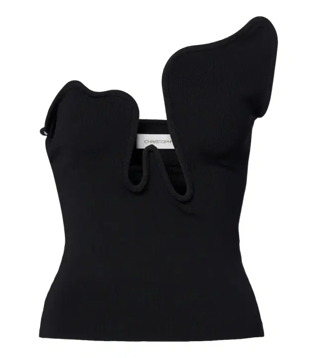 Christopher Esber Salacia ribbed-knit jersey top