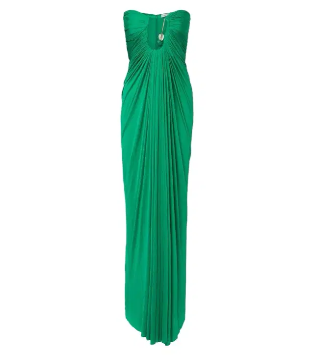 Christopher Esber Helix Crystal gathered gown