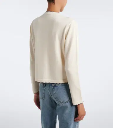 Tory Burch Kendra scalloped wool-blend cardigan | Thumbnail 6 Tory Burch Kendra scalloped wool-blend cardigan | Thumbnail 6