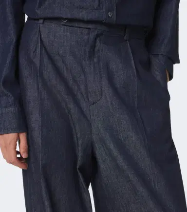 Jil Sander Cotton chambray wide-leg pants | Thumbnail 2 Jil Sander Cotton chambray wide-leg pants | Thumbnail 2