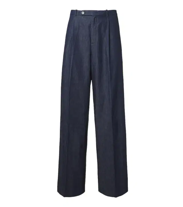Jil Sander Cotton chambray wide-leg pants