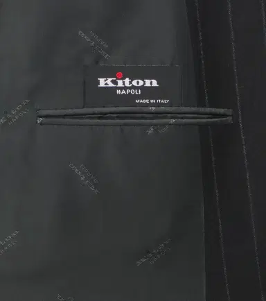 Kiton Pinstriped wool and cashmere suit | Thumbnail 2