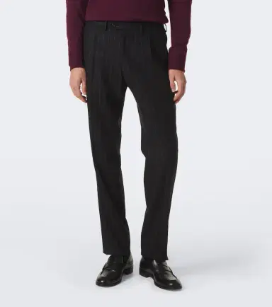 Kiton Pinstriped wool and cashmere suit | Thumbnail 5